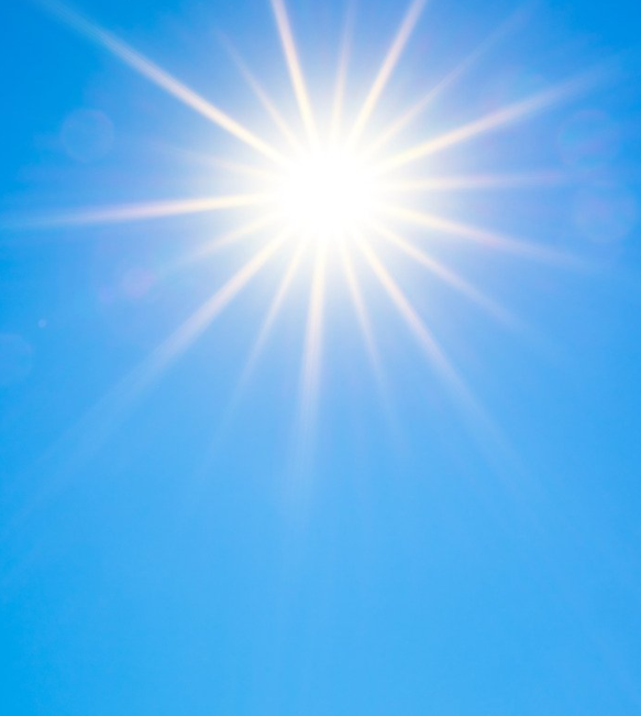 Cielo y sol brillante: consejos para la ola de calor